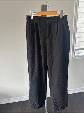 Women's Dazy Black Pleated Trouser